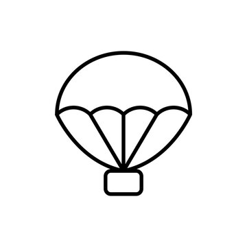 recommend clip art: Parachute outline icons, minimalist vector illustration ,simple transparent graphic element .Isolated on white background