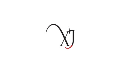 XJ, JX, X, J Abstract Letters Logo Monogram
