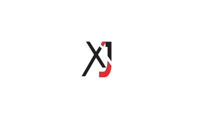 XJ, JX, X, J Abstract Letters Logo Monogram
