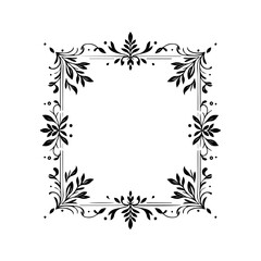 Set of Decorative vintage frames and borders. Vector design. floral ornament. Decorative border frames, retro style divider.