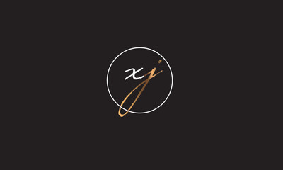XJ, JX, X, J Abstract Letters Logo Monogram