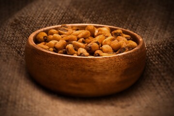 High-Resolution 4K Close-Up of Crunchy Corn Nuts in Bowl
