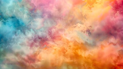 Vibrant Mist of Kaleidoscopic Hues A Visually Striking Digital Art Experiment