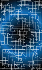 random  shape abstract blue background 