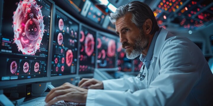 Oncologists treating cancer patients with innovative therapies, showcasing advancements in cancer treatment