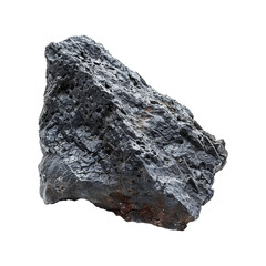 Lava stone isolated on transparent background

