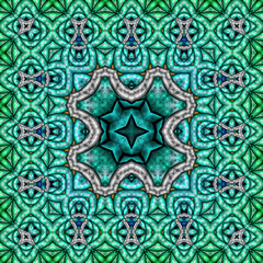 3d effect - abstract kaleidoscopic color gradient pattern