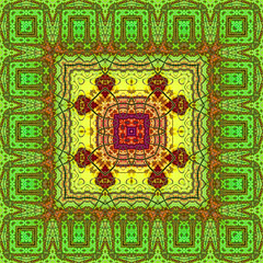 3d effect - abstract kaleidoscopic color gradient pattern