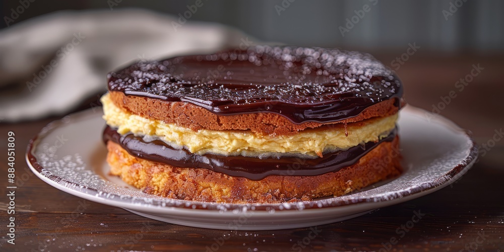 Wall mural national boston cream pie day boston cream pie, october 23rd