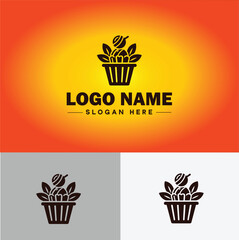 Confectionery icon Candy store Sweet shop Confectionery shop flat logo sign symbol editable vector