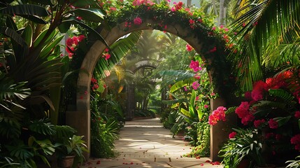 walkway in the garden