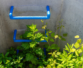 Fabrik mit Lagerplatz, Betonrohre für Abwasserleitungen, Bad Vigaun, Österreich