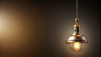 Obraz premium Pendulum with lamp hanging from ceiling , pendulum, lamp, lighting, hanging, balance, decorative, modern