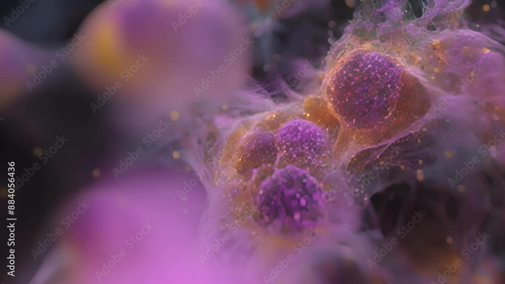 Poster a microscopic image showing the process of induced pluripotent stem cell ipsc differentiation into d