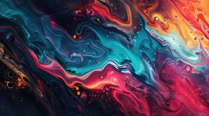 Fototapeta premium Abstract Fluid Art Background