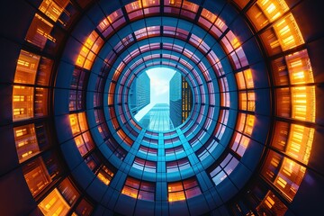 Cityscape with swirling pattern dynamic UHD wallpaper