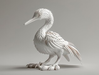 Fototapeta premium 3D render of a bird foot soother