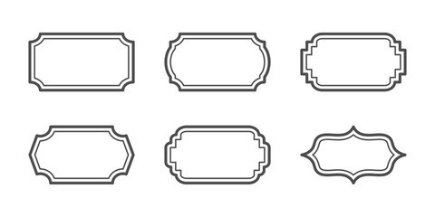 Obraz premium vector collection of vintage frames