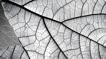 Intricate close-up of leaf veins, adding a natural and detailed pattern for a variety of uses. 