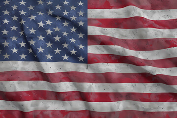 Obraz premium Waving American Flag