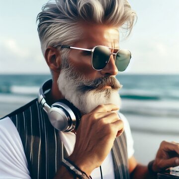 Sugardaddy DJ on the beach