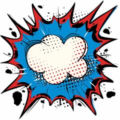Naklejka premium Dynamic Comic Book Style Explosive Artwork