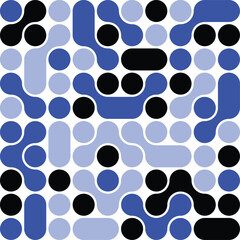 Metaball Connect Dot Set. Vector Circle Shapes. Abstract Geometric Dots. Morphing Blob Elements for for Patterns, Stickers , Badges, Posters, Web Design