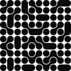 Metaball Connect Dot Set. Vector Circle Shapes. Abstract Geometric Dots. Morphing Blob Elements for for Patterns, Stickers , Badges, Posters, Web Design