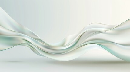 Obraz premium A long, curvy line of white with a blue tint