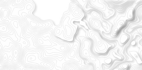 Abstract pattern with lines. Abstract sea map geographic contour map and topographic contours map background. Abstract white pattern topography vector background. Topographic line map background.