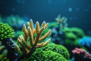 Fototapeta premium The depth of vibrant coral reef UHD wallpaper