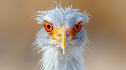 A bird with a very long beak and a very long neck