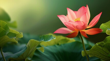 Obraz premium 仏教の蓮の花のイメージ