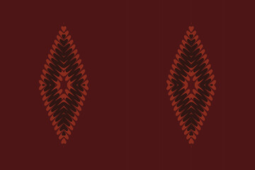 Ethnic abstract ikat pattern. Seamless pattern in tribal, folk embroidery, Mexican style. Aztec geometric art ornament print. Design for carpet, wallpaper, clothing, wrapping, fabric, cover, textile