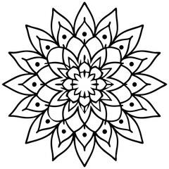 Fototapeta premium mandala coloring pages for adults coloring book