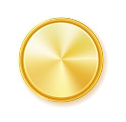 Medals logo. Round awards in gold, silver and bronze metallic colors coin. Vector