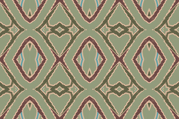 Ethnic abstract ikat pattern. Seamless pattern in tribal, folk embroidery, Mexican style. Aztec geometric art ornament print. Design for carpet, wallpaper, clothing, wrapping, fabric, cover, textile
