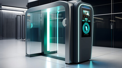 Advanced Security Gate with Biometric Fingerprint Scanner and Turnstile Access System: The Future of Secure Entry Management