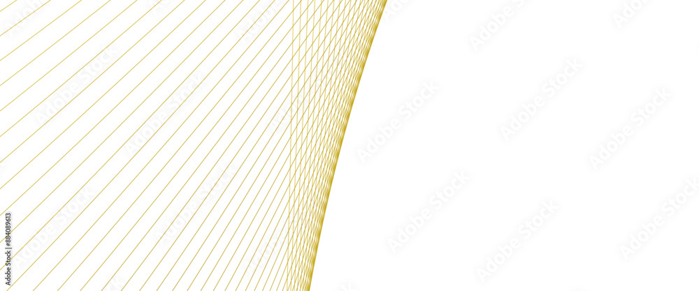 Poster vector abstract wave design wave lines on gold transparent background stripes