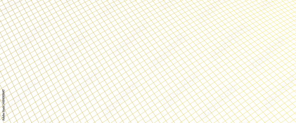 Poster vector diagonal thin gold lines abstract on white grid transparent background.