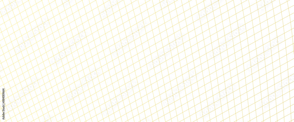 Poster vector diagonal thin gold lines abstract on white grid transparent background.