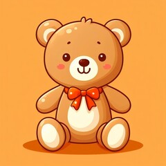 Obraz premium Cute Bear Cartoon Illustration
