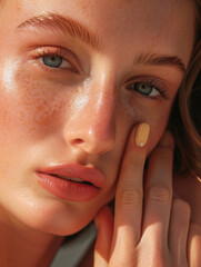 Radiant Skin and Smooth Complexion with Vitamin B2 - Beauty Supplement 3D Render for Healthy Skin