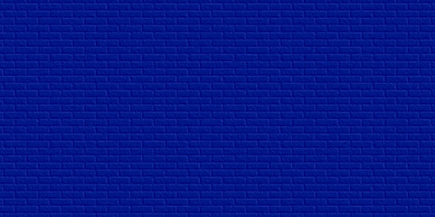 Blue brick wall background. Brick wall background. Rich Blue pattern grainy concrete wall stone texture background.	