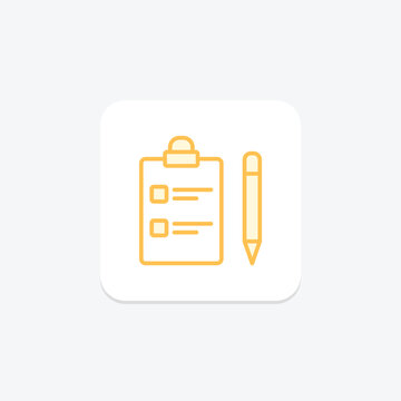 recommend clip art: Planning duotone line icon , vector, pixel perfect, illustrator file