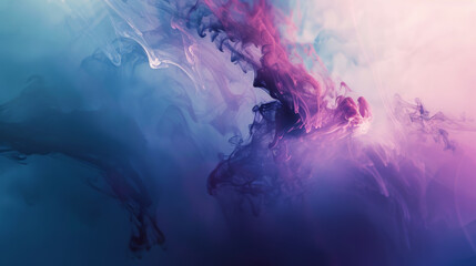A colorful, swirling smokey background with a pinkish purple hue. The smoke is coming from a fire, and the colors are vibrant and intense. Scene is chaotic and energetic.