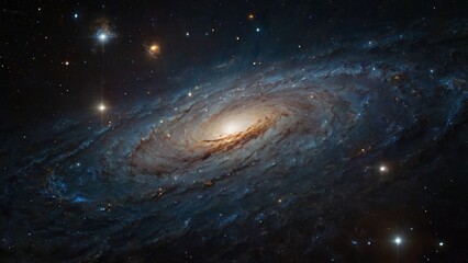 Fototapeta premium Background Universe as a whole based on a scientific background, where every element and phenomenon adheres to established scientific principles and theories, creating a coherent and realistic cosmic 