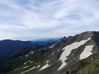 Obraz premium 北アルプスの名峰「槍ヶ岳」
