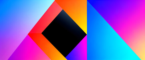 Obraz premium illustrazione con elementi geometrici astratti a tema contemporaneo