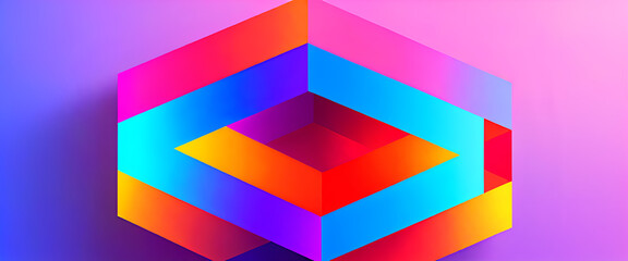 illustrazione con elementi geometrici astratti a tema contemporaneo